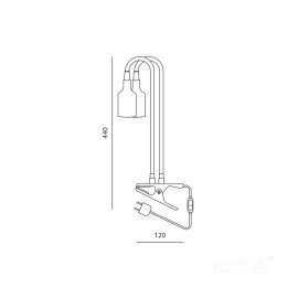 Planty-clip-duo-2xE27-black