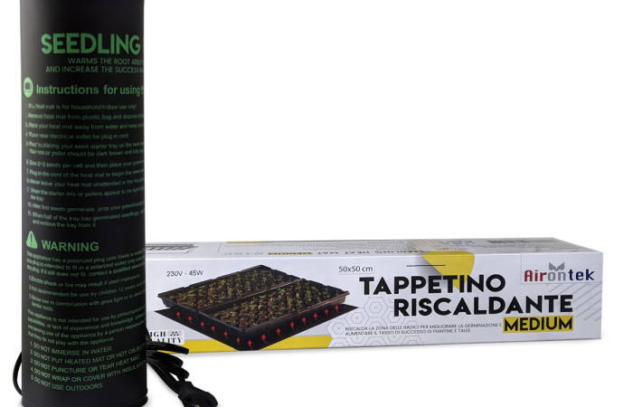Airontek - TAPPETINO RISCALDANTE 50x50cm 45W