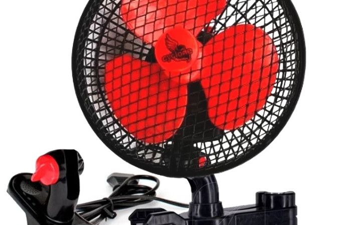 Cyclone - VENTILATORE OSCILLANTE 20CM CON CLIP DOPPIO AGGANCIO